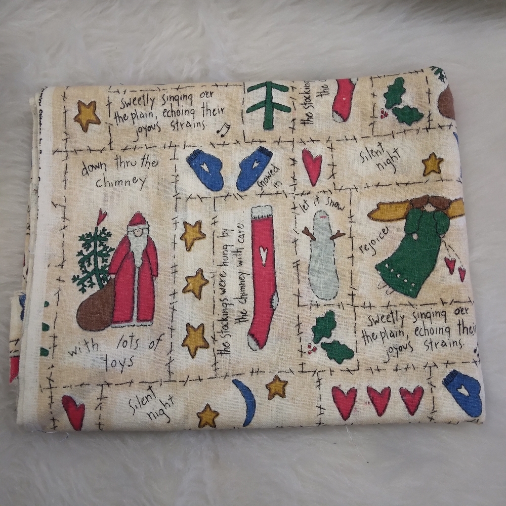 FABRIC Fabric Traditions "Country Stitches Christmas. 100% cotton, 2 yards